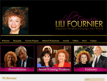 Tablet Screenshot of lilifournier.com